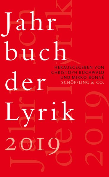 Produktbild: Jahrbuch der Lyrik 2019