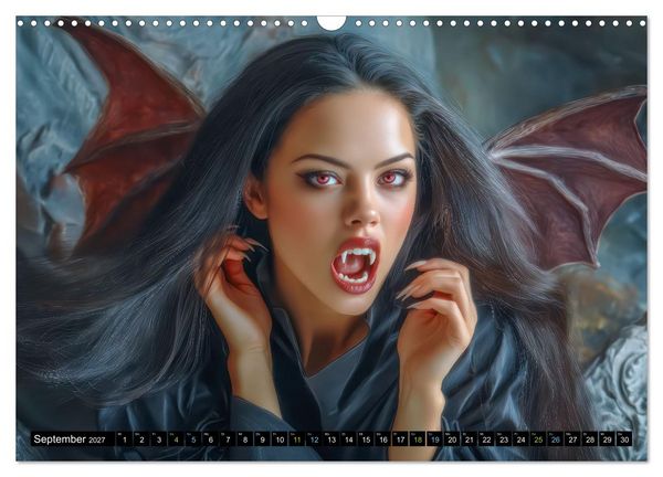 Produktbild: Vampire - Blutdurstige Nachtgestalten (Wandkalender 2027 DIN A3 quer), CALVENDO Monatskalender
