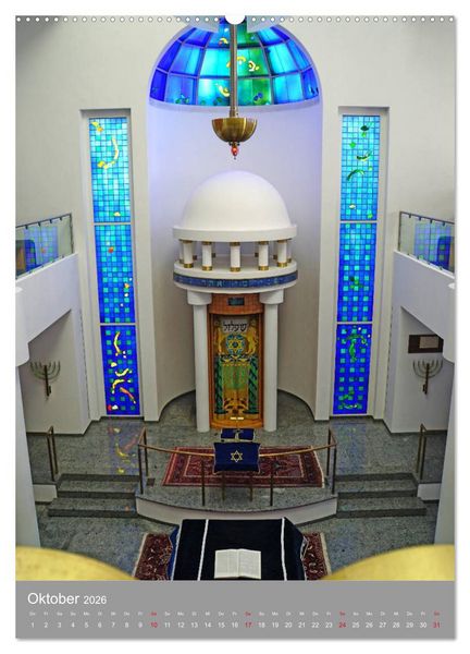 Produktbild: Bejt Knesset. Haus der Versammlung. Die Synagoge in Darmstadt (Wandkalender 2026 DIN A2 hoch), CALVENDO Monatskalender