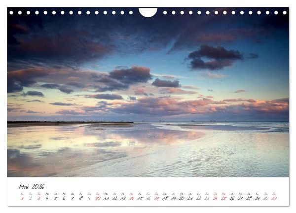 Produktbild: F&ouml;hrweh - Stimmungsvolle Nordsee Bilder (Wandkalender 2026 DIN A4 quer), CALVENDO Monatskalender