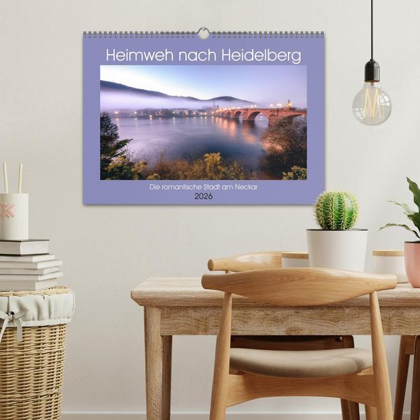 Produktbild: Heimweh nach Heidelberg - Die romantische Stadt am Neckar (Wandkalender 2026 DIN A3 quer), CALVENDO Monatskalender