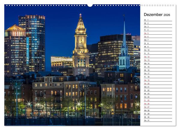Produktbild: Stadtansichten aus Boston (hochwertiger Premium Wandkalender 2026 DIN A2 quer), Kunstdruck in Hochglanz