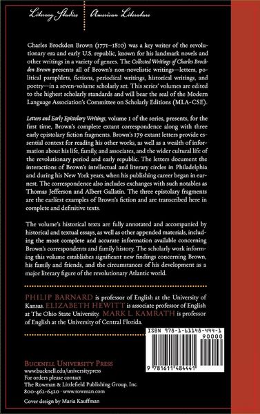 Produktbild: Collected Writings of Charles Brockden Brown