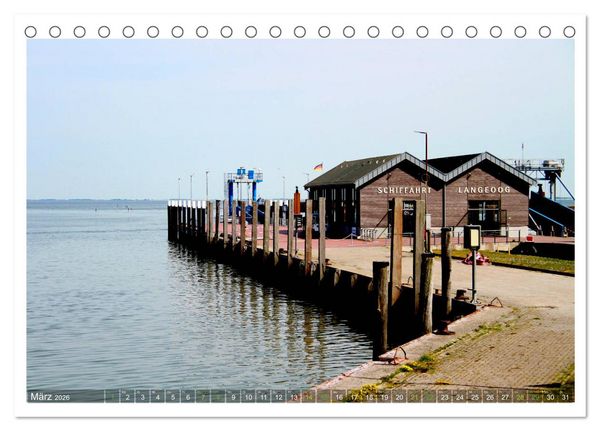 Produktbild: OP LANGEOOG (Tischkalender 2026 DIN A5 quer), CALVENDO Monatskalender