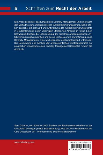 Produktbild: Arbeitsrechtlicher Antidiskriminierungsschutz und Diversity Management