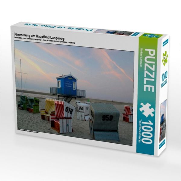 Dämmerung am Hauptbad Langeoog (Puzzle)