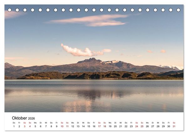Produktbild: Patagonien, Torres del Paine Nationalpark: Am Rand der Welt (Tischkalender 2026 DIN A5 quer), CALVENDO Monatskalender