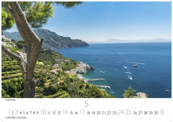 Produktbild: Golf von Neapel Kalender 2026 – Wandkalender | Fotokalender Italien 24x35 cm -. mit Capri, Ischia & Amalfi Küste