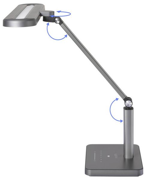 Produktbild: Sygonix SY-6901266 LED-Schreibtischleuchte LED LED 18W Schwarz