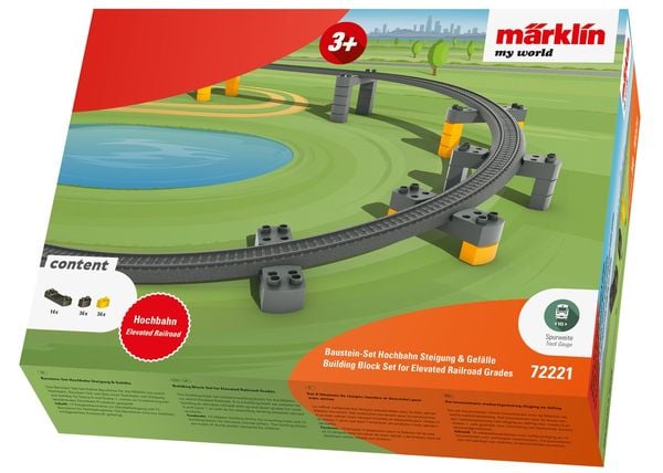 Märklin - Märklin my World - Baustein-Set Hochbahn Steigung/Gefälle