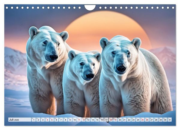 Produktbild: Im magischen Land der Eisb&auml;ren (Wandkalender 2026 DIN A4 quer), CALVENDO Monatskalender