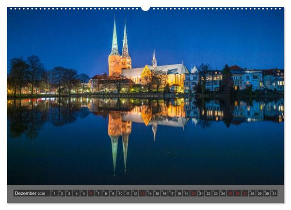Produktbild: Die Hansestadt L&uuml;beck (Wandkalender 2026 DIN A2 quer), CALVENDO Monatskalender