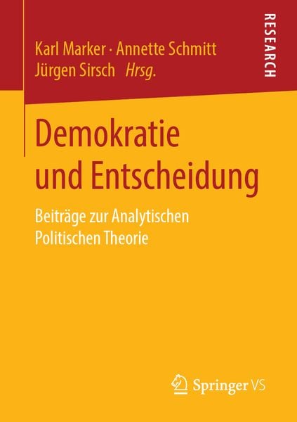 Produktbild: Demokratie und Entscheidung