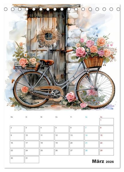 Produktbild: Fahrradpoesie (Tischkalender 2026 DIN A5 hoch), CALVENDO Monatskalender