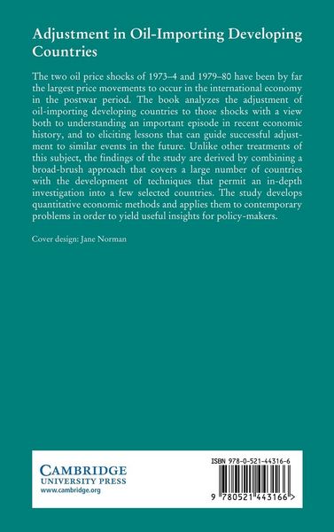 Produktbild: Adjustment in Oil-Importing Developing Countries