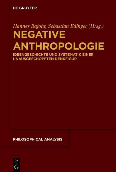 Produktbild: Negative Anthropologie