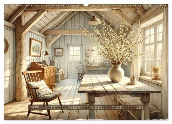 Produktbild: Im kleinen Cottage (hochwertiger Premium Wandkalender 2027 DIN A2 quer), Kunstdruck in Hochglanz