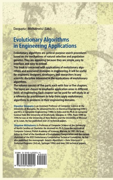 Produktbild: Evolutionary Algorithms in Engineering Applications