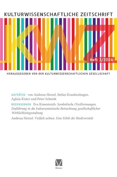 Kulturwissenschaftliche Zeitschrift 2024/3, Taschenbuch von , Meiner, F, 9783787349791