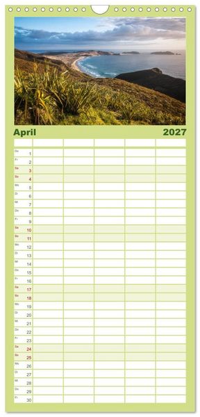 Produktbild: Familienplaner 2027 - Wunder Natur II mit 5 Spalten (Wandkalender, 21 x 45 cm) CALVENDO