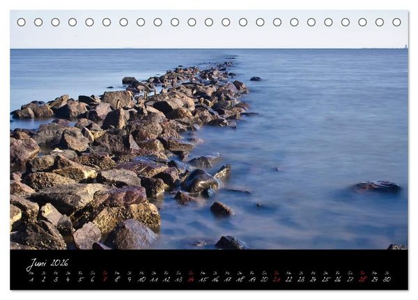 Produktbild: Friedrichskoog Buhnen und Salzwiesen (Tischkalender 2026 DIN A5 quer), CALVENDO Monatskalender