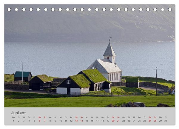 Produktbild: F&auml;r&ouml;er Inseln 2026 (Tischkalender 2026 DIN A5 quer), CALVENDO Monatskalender