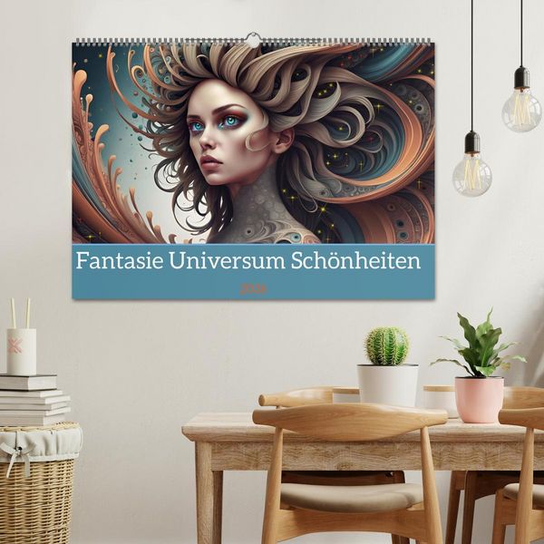 Produktbild: Fantasie Universum Sch&ouml;nheiten (Wandkalender 2026 DIN A2 quer), CALVENDO Monatskalender