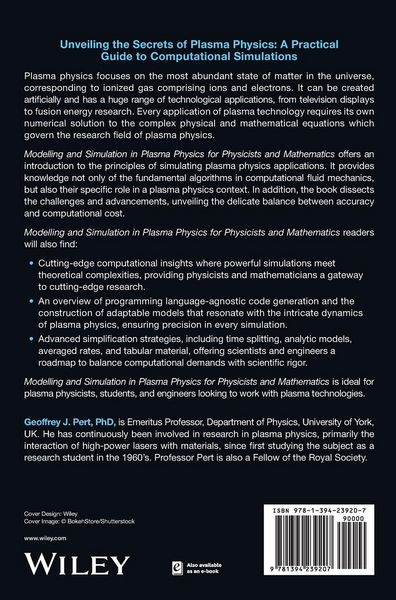 Produktbild: Modelling and Simulation in Plasma Physics for Physicists and Mathematicians