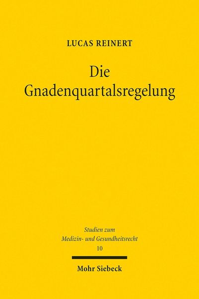Produktbild: Die Gnadenquartalsregelung