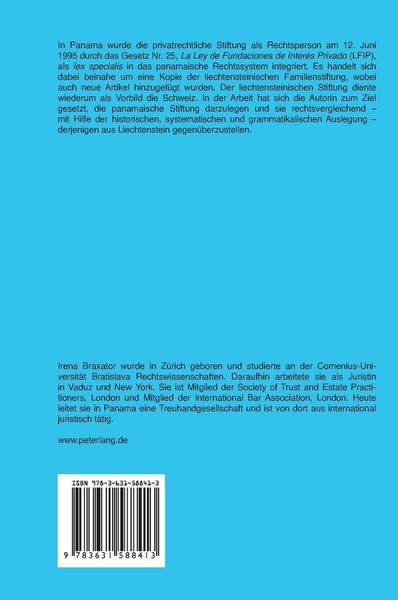 Produktbild: Grundlagen der Panama-Stiftung