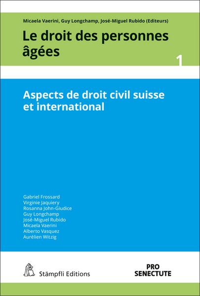 Produktbild: Aspects de droit civil suisse et international