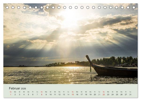 Produktbild: Kalender Traumstr&auml;nde 2026 (Tischkalender 2026 DIN A5 quer), CALVENDO Monatskalender