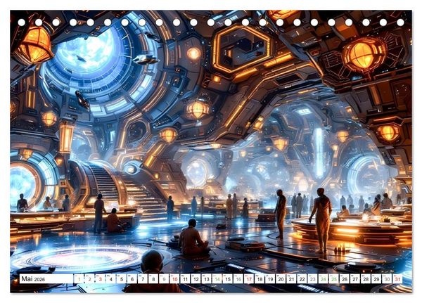 Produktbild: Welten aus Licht (Tischkalender 2026 DIN A5 quer), CALVENDO Monatskalender
