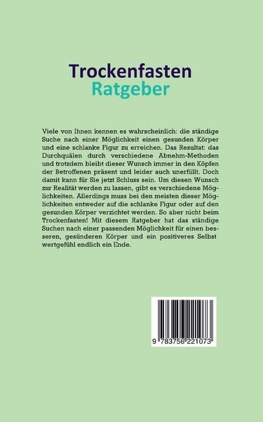 Produktbild: Trockenfasten Ratgeber - Das Praxisbuch