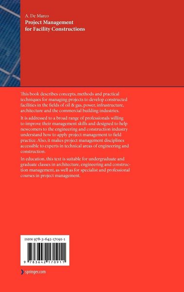 Produktbild: Project Management for Facility Constructions