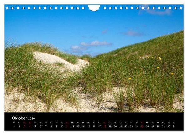 Produktbild: D&auml;nemarks Nordseek&uuml;ste (Wandkalender 2026 DIN A4 quer), CALVENDO Monatskalender