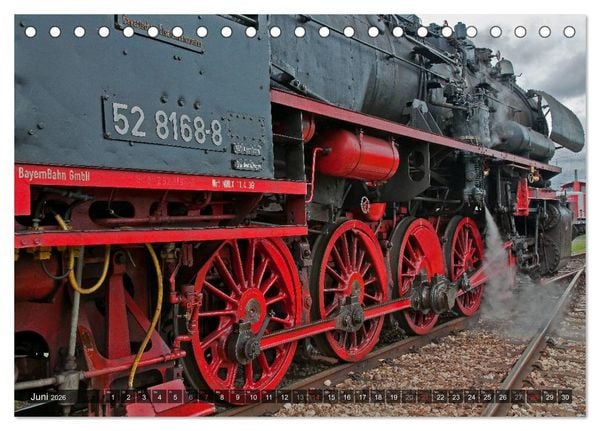 Produktbild: Unter Dampf - Eisenbahnromantik aus vergangener Zeit (Tischkalender 2026 DIN A5 quer), CALVENDO Monatskalender