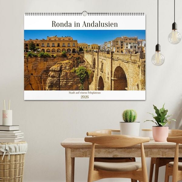 Produktbild: Ronda in Andalusien - Stadt auf einem Felsplateau (Wandkalender 2026 DIN A2 quer), CALVENDO Monatskalender