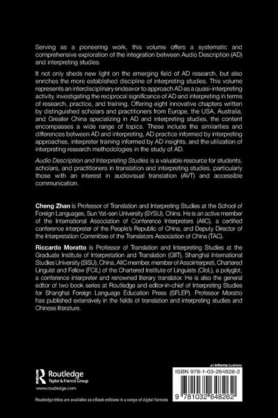 Produktbild: Audio Description and Interpreting Studies