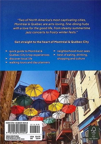 Produktbild: Lonely Planet Pocket Montreal & Quebec City