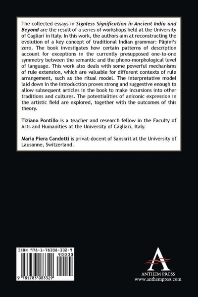 Produktbild: Signless Signification in Ancient India and Beyond