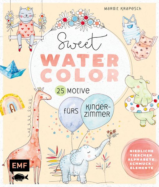 Produktbild: Sweet Watercolor &ndash; 25 Motive f&uuml;rs Kinderzimmer malen