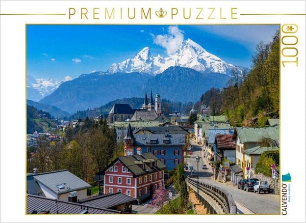 CALVENDO Puzzle Blick auf Berchtesgaden, Berchtesgaden | 1000 Teile Lege-Größe 64x48cm Foto-Puzzle für glückliche Stunden