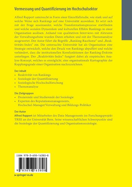 Produktbild: Vermessung und Quantifizierung im Hochschulsektor