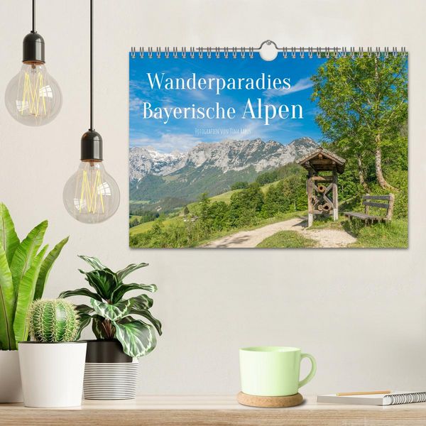 Produktbild: Wanderparadies Bayerische Alpen (Wandkalender 2026 DIN A4 quer), CALVENDO Monatskalender