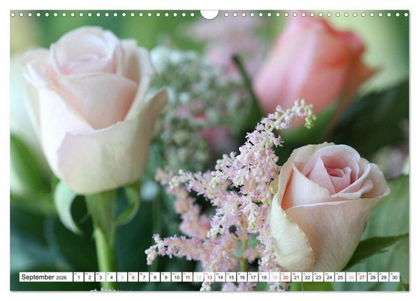 Produktbild: Blumenpracht - Bl&uuml;ten und Str&auml;u&szlig;e (Wandkalender 2026 DIN A3 quer), CALVENDO Monatskalender