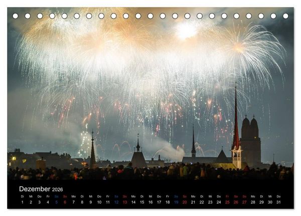 Produktbild: Z&Uuml;RICH - Little Big City (Tischkalender 2026 DIN A5 quer), CALVENDO Monatskalender