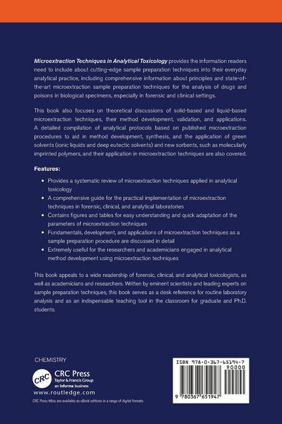 Produktbild: Microextraction Techniques in Analytical Toxicology