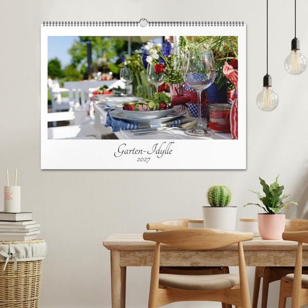 Produktbild: Garten-Idylle 2027 (Wandkalender 2027 DIN A2 quer), CALVENDO Monatskalender