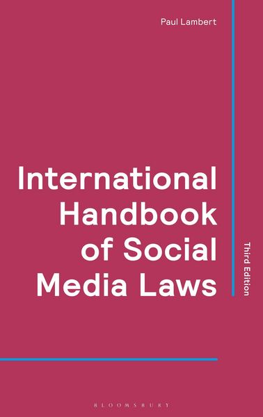 Produktbild: International Handbook of Social Media Laws